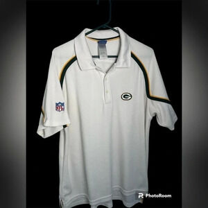 Vintage Green Bay Packers Polo collar Reebok NFL Team Apparel Shirt Men’s Size L